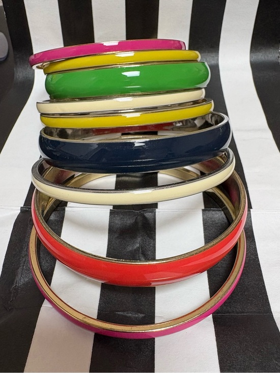Talbots Jewelry - Colorful Enamel Stacked Bangles - Multicolor Set